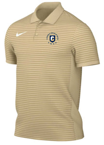 CHS Nike Gold DF Victory Stripe Polo