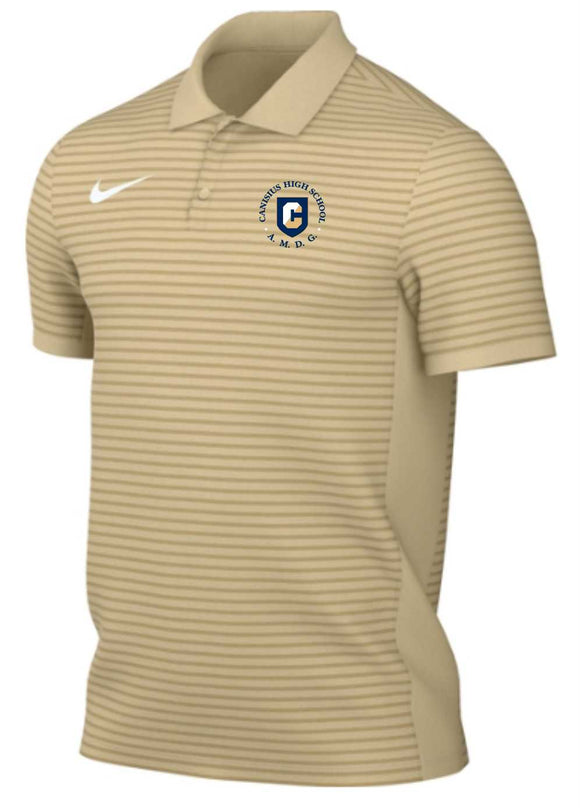 CHS Nike Gold DF Victory Stripe Polo