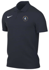 CHS Nike Navy DF Victory Stripe Polo