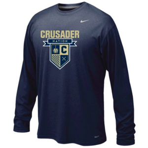 "Crusader Nation" Nike Legend Long Sleeve Tee (2 Colors Available)